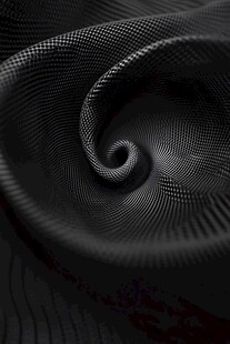 黑色网格旋涡纹理图案
