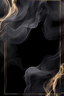 黑金烟雾抽象艺术背景图