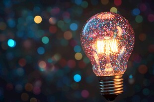 梦幻闪光灯泡 绚丽背景