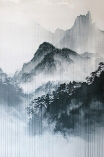 水墨山水间 云雾绕奇峰