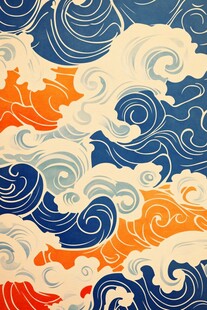 传统海浪纹样图案设计