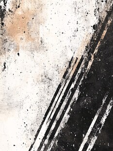 黑白抽象笔触纹理背景图