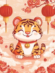萌虎贺岁 喜庆新春氛围
