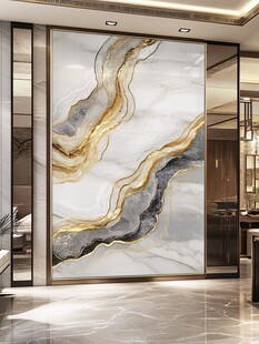 奢华大理石纹艺术玄关背景