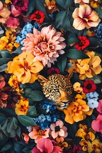 豹隐繁花间