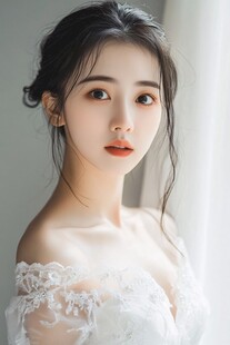 优雅白裙女子的迷人瞬间