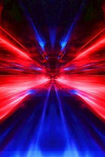 红蓝炫光隧道特效背景