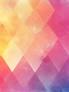 梦幻多彩几何星空背景图