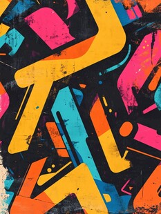 炫彩涂鸦艺术图案