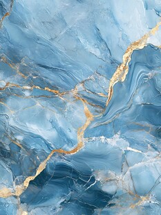 蓝色大理石纹背景图案