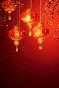 红灯笼贺岁 喜庆中国风