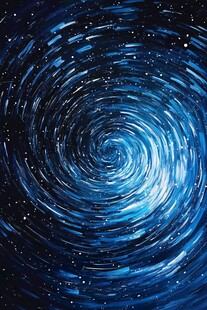 蓝色星空漩涡梦幻背景