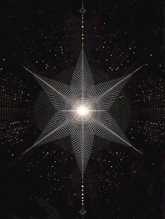 神秘星形几何图案设计