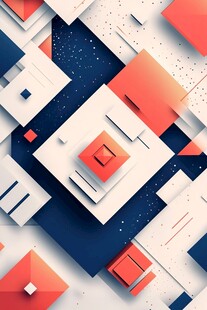 几何抽象立体图案背景