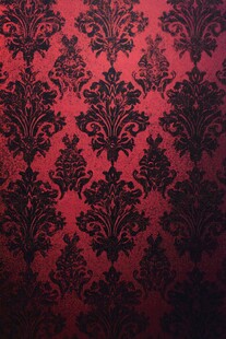 红黑华丽花纹壁纸纹理