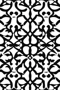 黑白几何抽象花纹图案