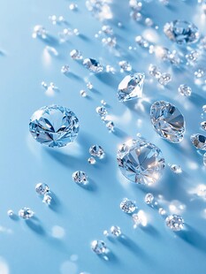 闪耀蓝底钻石璀璨集合