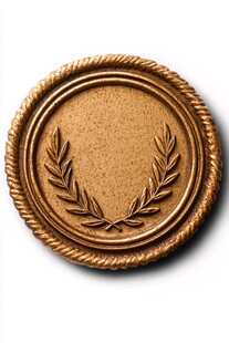 金色复古浮雕徽章