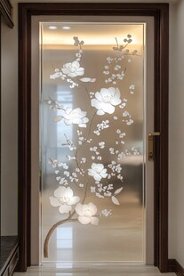 中式雕花玻璃门艺术之美