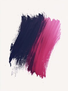 双色笔触艺术涂抹效果