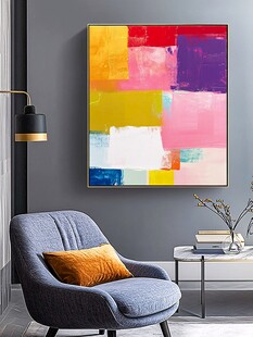 现代简约风客厅艺术挂画