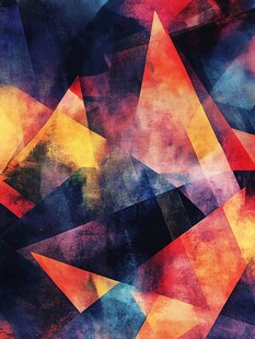 抽象多彩几何图形背景
