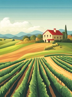 田园风光中的温馨农舍