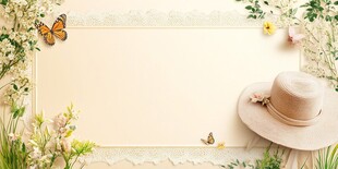 春日花卉装饰与时尚帽饰