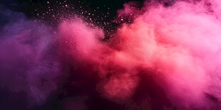 梦幻彩色粉末爆炸效果