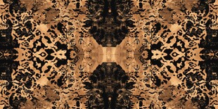 复古豹纹对称图案纹理