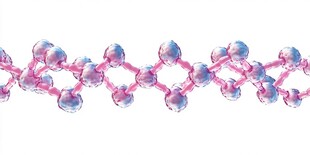 三维结构的分子链模型