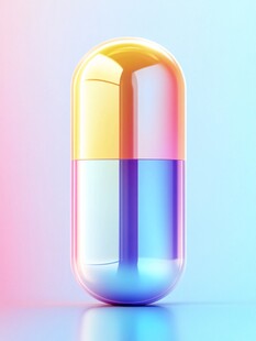 多彩胶囊 未来感医药美学