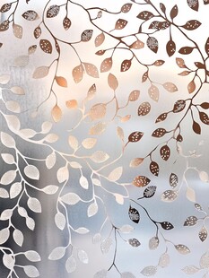 树叶纹理玻璃贴纸图案