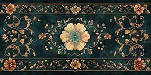 复古花卉纹饰图案设计