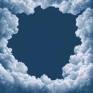 云间蓝天梦幻景象