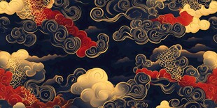 中式传统云纹图案设计
