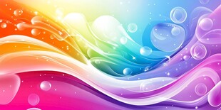 梦幻炫彩流体背景图案