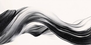 水墨灵动线条抽象艺术图