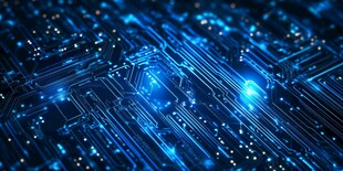 炫酷科技感电路板特写