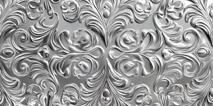 银色立体花纹装饰图案