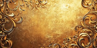 金色华丽花纹背景图