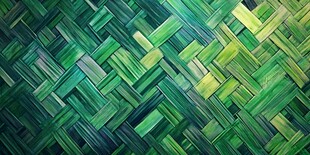 翠绿编织纹理背景图案