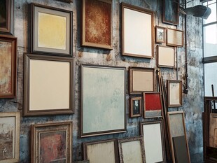 复古画框墙 艺术氛围感拉满