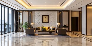 豪华现代风格客厅室内设计