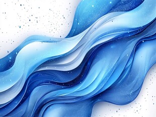蓝色梦幻流动波纹背景图