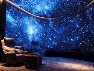 星空主题室内舒适休闲空间