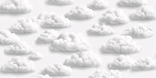 白色云朵图案背景图