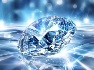 璀璨蓝钻闪耀梦幻背景