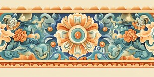 中式古典花卉图案装饰