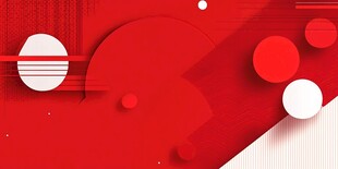 红色几何抽象背景图案